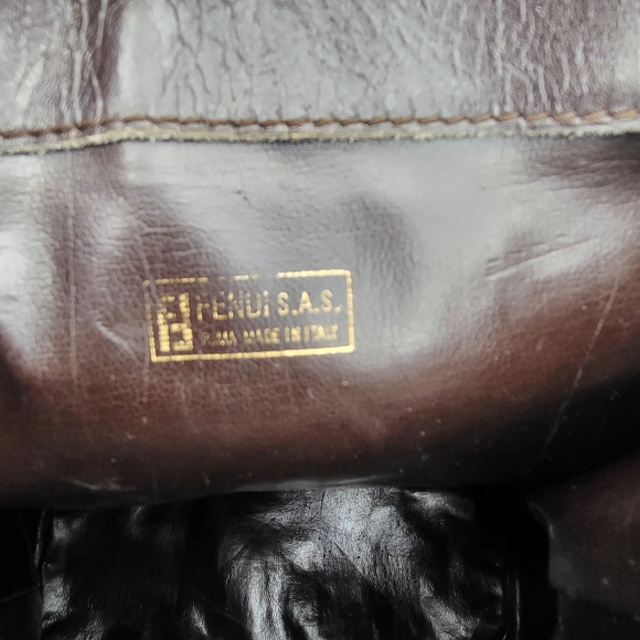 Fendi Zucca FF Canvas Vintage Shoulder Bag..Authentic !!! - Picture 9 of 16